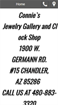 Mobile Screenshot of conniesjewelrygalleryandclockshop.com